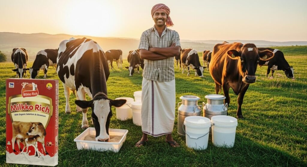Cattle feed supplements providing essential nutrients for better digestion, immunity, and productivity
