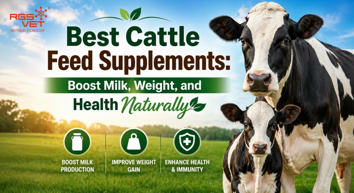 Dairy cows fed supplements for better milk yield and health