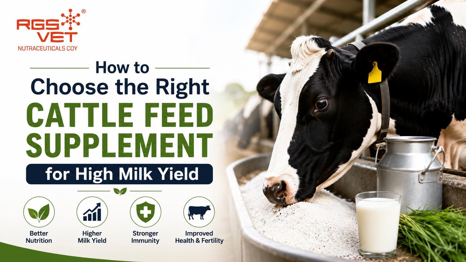 Choosing the right cattle feed supplement for high milk yield and healthy dairy cows