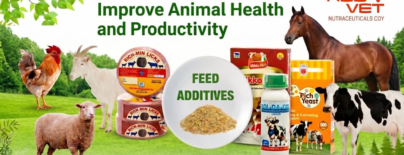 Animal feed supplements improving livestock health, growth, and productivity