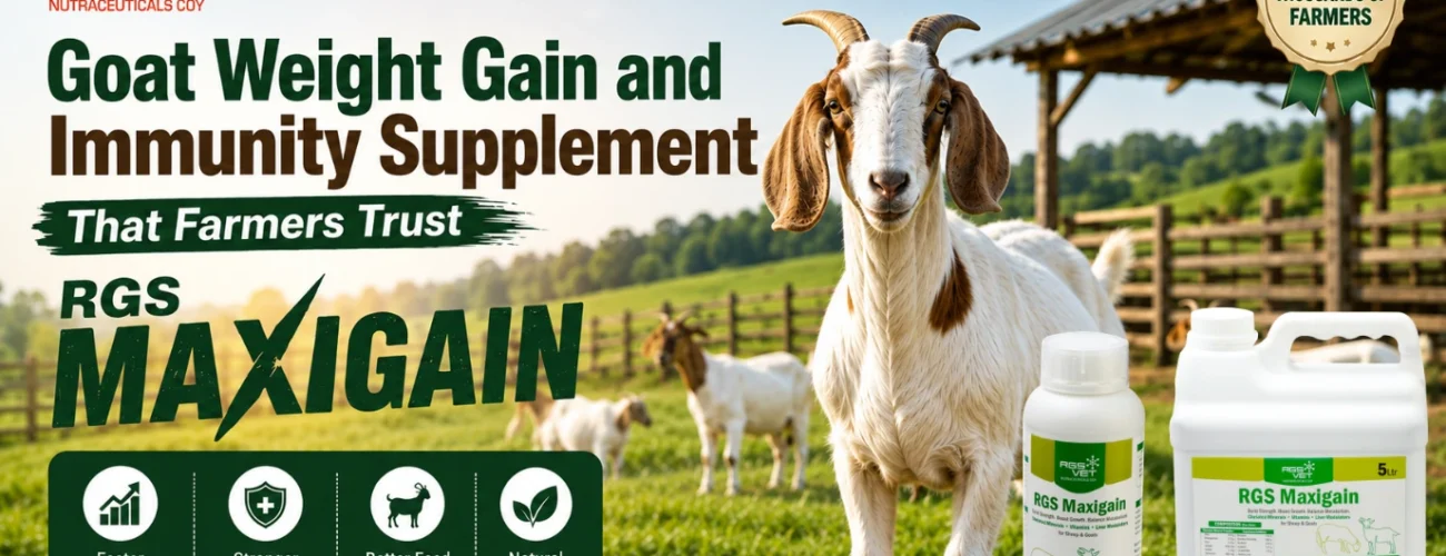 Goat weight gain and immunity supplement for healthy goat growth and nutrition